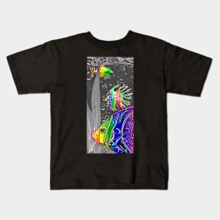 Aquarium Neon Close Up Kids T-Shirt